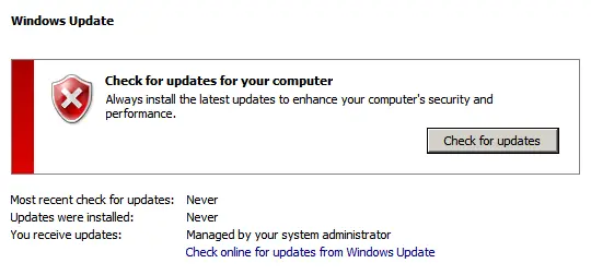 Windows Server 2008–Manual Windows Update Error Code 8024402C