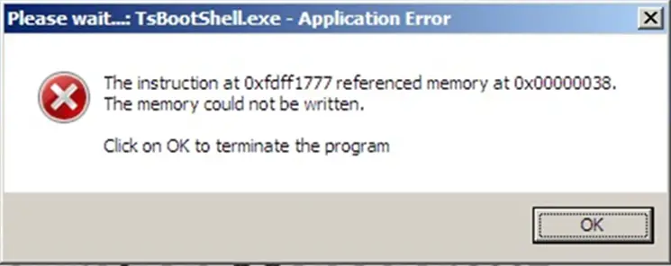 Application Error