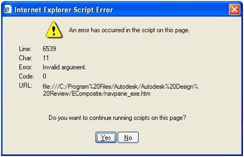 Internet Explorer Script Error