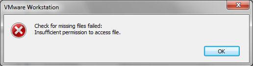 Insufficient Permission to access file