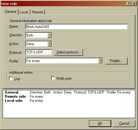 Block Firewall Windows 10