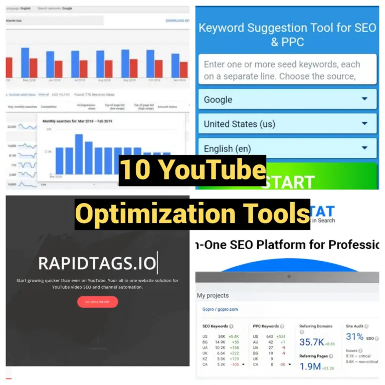 10 YouTube Optimization Tools
