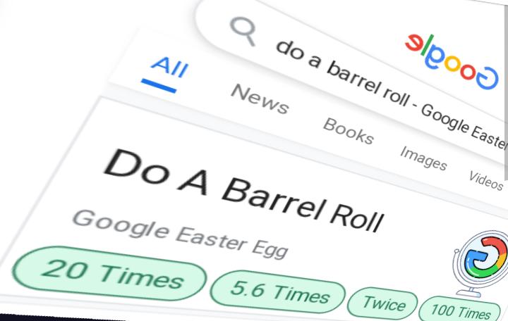 Play Do A Barrel Roll 100 Times on Google