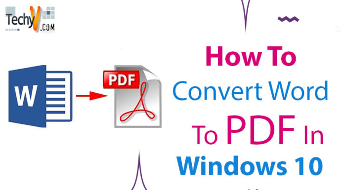 How To Convert Word To PDF In Windows 10