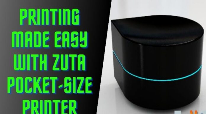 Printing Made Easy with ZUtA Pocket-Size Printer