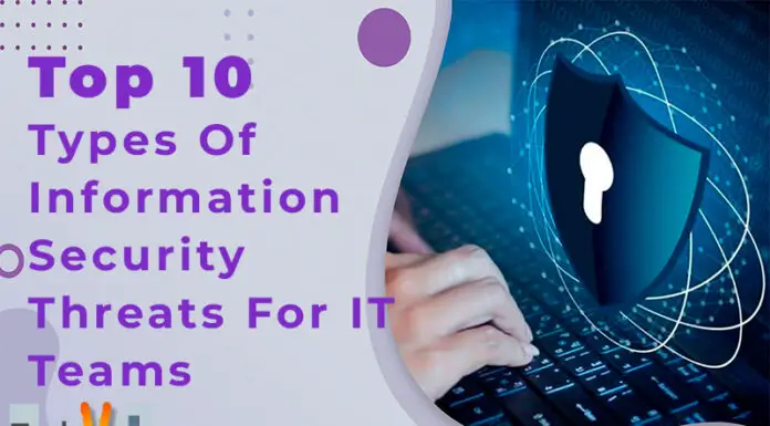 Top 10 Types Of Information Security Threats For IT Teams
