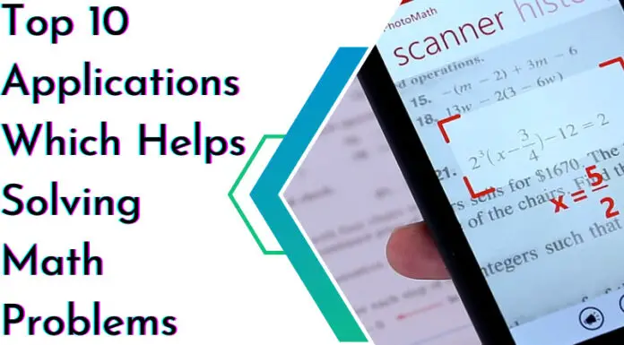 Top 10 Applications Which Helps Solving Math Problems