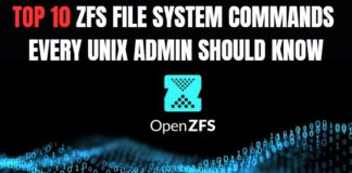 Top 10 zfs file system commands every unix admin should know