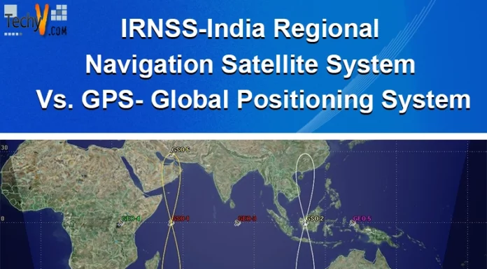 IRNSS-India Regional Navigation Satellite System  Vs.  GPS- Global Positioning System