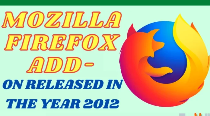 Mozilla Firefox Add-on Released in the Year 2012