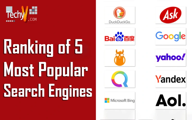 Ranking of 5 Most Popular Search Engines