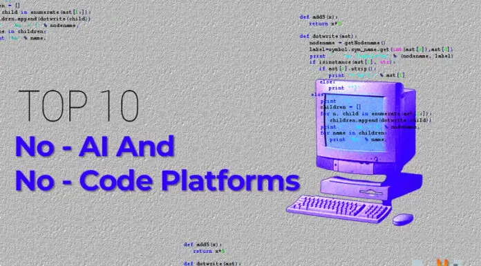 Top 10 No AI And No Code Platforms