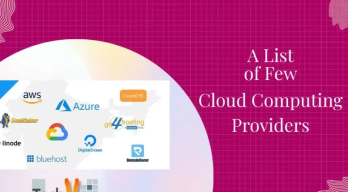 A List of Few Cloud Computing Providers