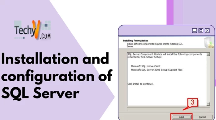 Installation and configuration of SQL Server