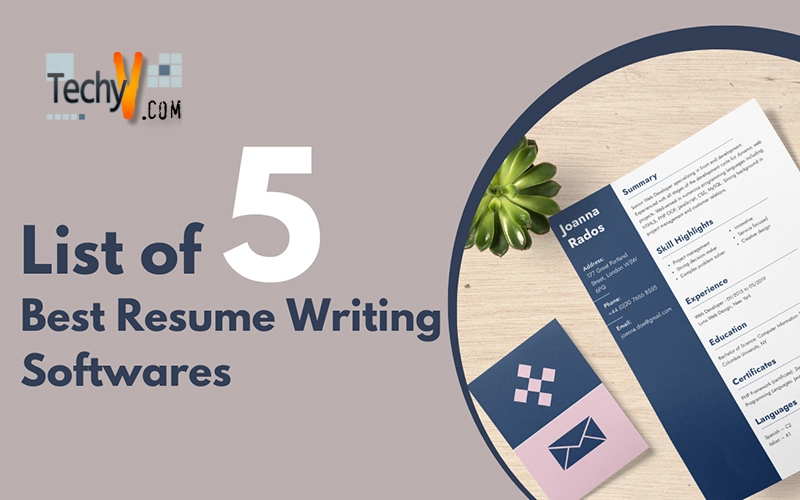 List of 5 Best Resume Writing Software