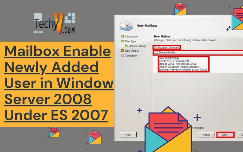 Mailbox Enable Newly Added User in Window Server 2008 Under ES 2007