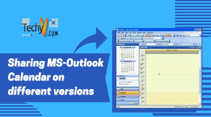 Sharing MS-Outlook Calendar on different versions