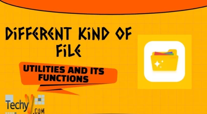 Different Kind of File Utilities and its Functions