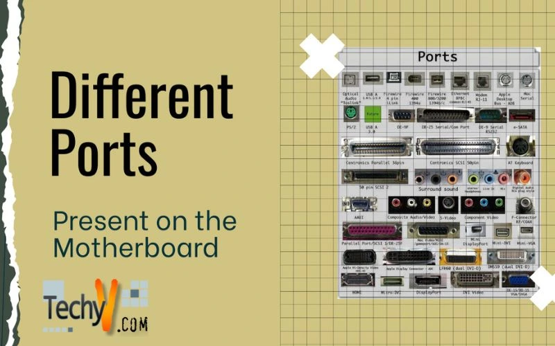 Different Ports Present on the Motherboard