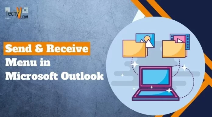 Send & Receive Menu in Microsoft Outlook