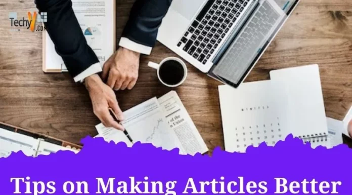 Tips on Making Articles Better