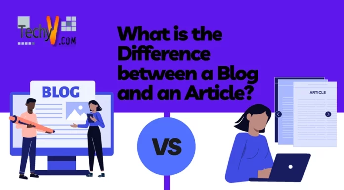 What is the Difference between a Blog and an Article?