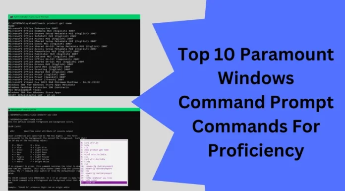 Top 10 Paramount Windows Command Prompt Commands For Proficiency