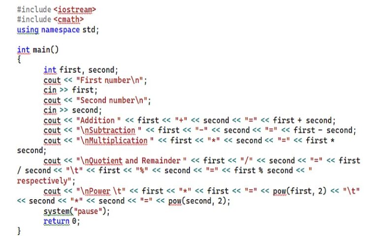 Top 10 Basic C++ Codes That Can Help Learn The Basics - Techyv.com