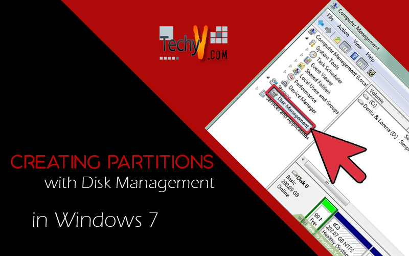 Creating Partitions with Disk Management in Windows 7