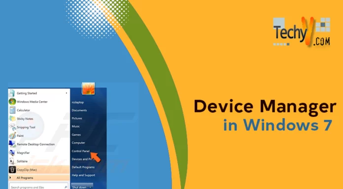 Device Manager in Windows 7