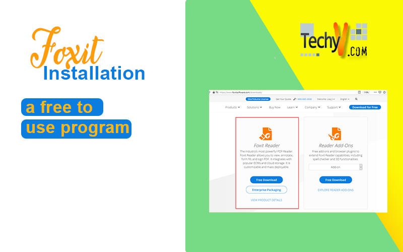 Foxit Installation a free to use program