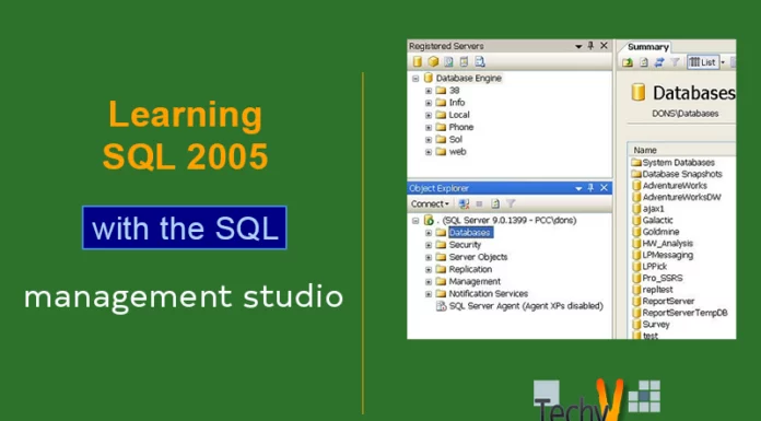 Learning SQL 2005 with the SQL management studio
