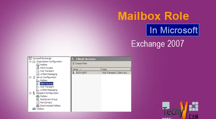 Mailbox Role In Microsoft Exchange 2007