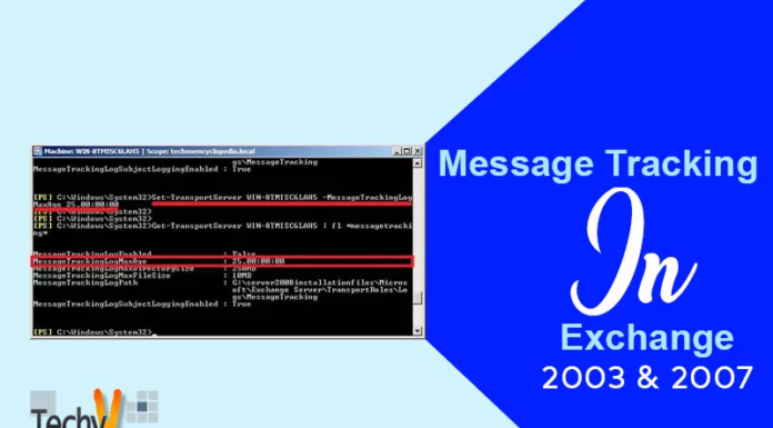 Message Tracking In Exchange 2003 & 2007