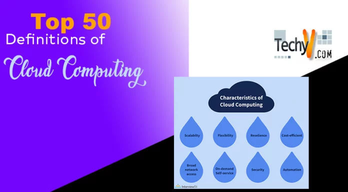 Top 50 Definitions of Cloud Computing