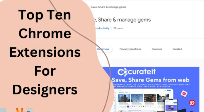 Top Ten Chrome Extensions For Designers