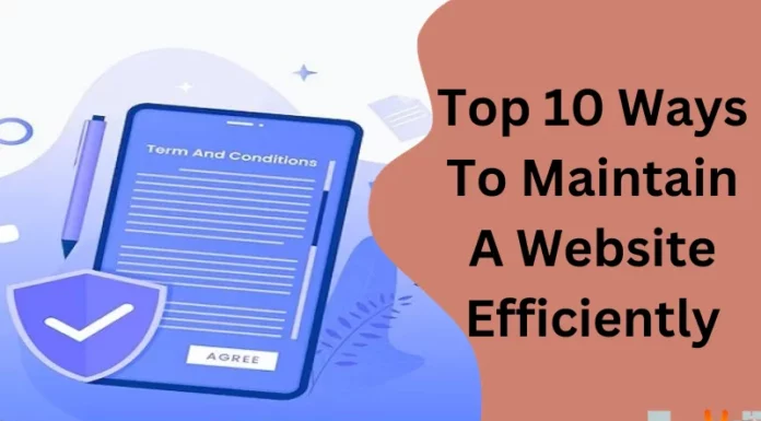 Top 10 Ways To Maintain A Website Efficiently