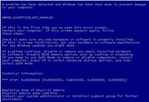 A bootup failure may occur when you encounter this BSOD.