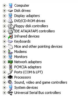 PROPERTIES --> HARDWARE --> DEVICE MANAGER