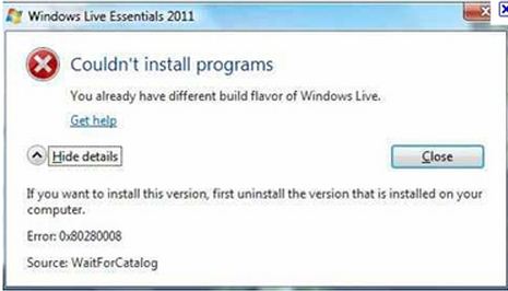 Couldn’t install programs