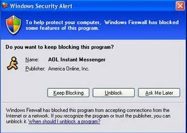 Firewall in Wndow Xp