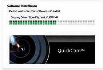 QuickCam-Run the installation process