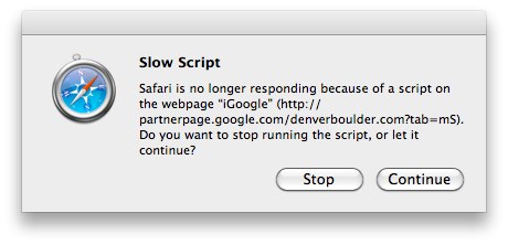 safari script not working