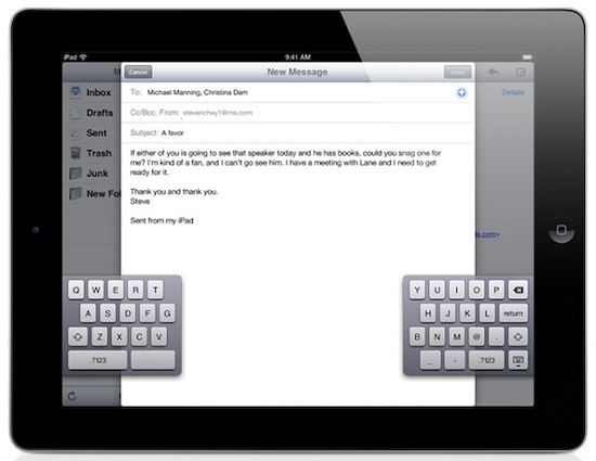 How to write faster on iPad’s Split Keyboard