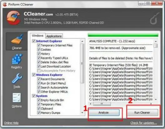 download Ccleaner-analyze-run cleaner