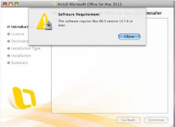 This software requires Mac OS X version 10.5.8 or later
