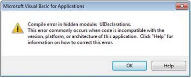 Compile error in hidden module: UIDeclarations,