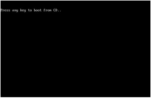 Press any key to boot from CD