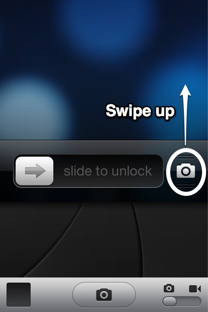 IPhone 5.1 camera lock screen