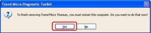 restart your computer-Click Yes.